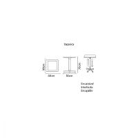 Mesa Tramontina Itaparica Polipropileno Branco 60x60cm - 2