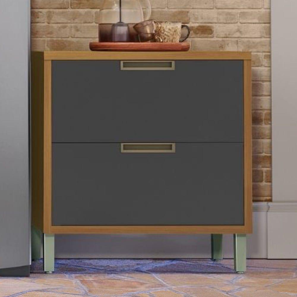 Balcão Para Cozinha 1 Porta 1 Gaveta Imperatriz Nesher Móveis Freijó/grafite - 3