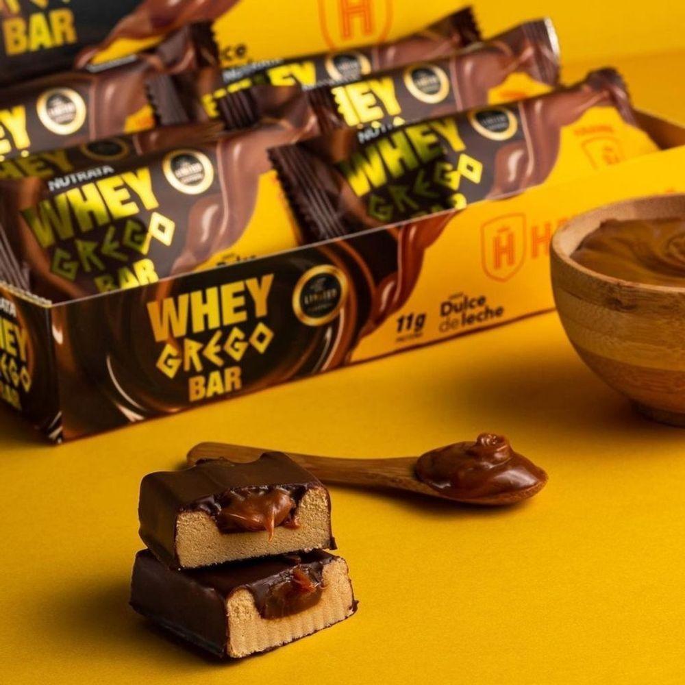 Whey Grego Bar Caixa Com 12 Unidades 480g Sabor Doce De Leite Havanna - 3