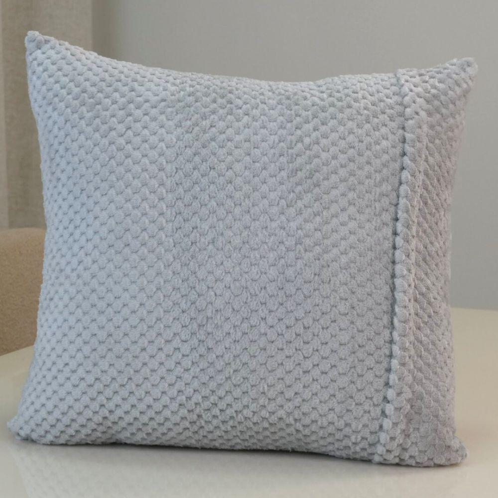 Capa Para Almofada Sonhare 1 Peça 45cm X 45cm Tecido Soft Com Zíper 100% Poliéster - Cinza - 2