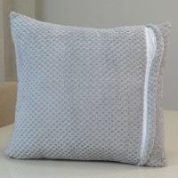 Capa Para Almofada Sonhare 1 Peça 45cm X 45cm Tecido Soft Com Zíper 100% Poliéster - Cinza - 3