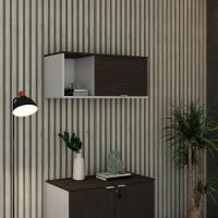 Armário Aéreo Com nicho E Porta Basculante 35x80x35cm Wlnp80 Com terracota - 2