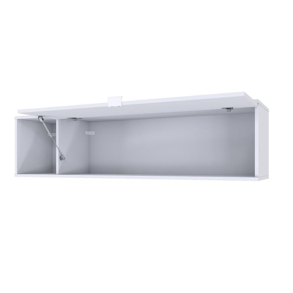 Armário Aéreo Com nicho E Porta Basculante 35x135x35cm Wlnp135 Branco Chess - 5
