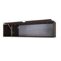 Armário Aéreo Com nicho E Porta Basculante 35x135x35cm Wlnp135 Nogal - Branco - 5