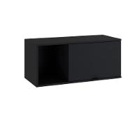 Armário Aéreo Com nicho E Porta Basculante 35x80x35cm Wlnp80 Preto Tx - 1