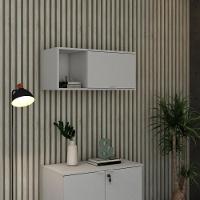 Armário Aéreo Com nicho E Porta Basculante 35x80x35cm Wlnp80 Branco Tx - 2