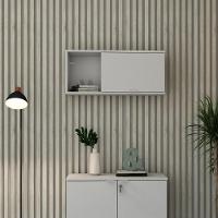 Armário Aéreo Com nicho E Porta Basculante 35x80x35cm Wlnp80 Branco Tx