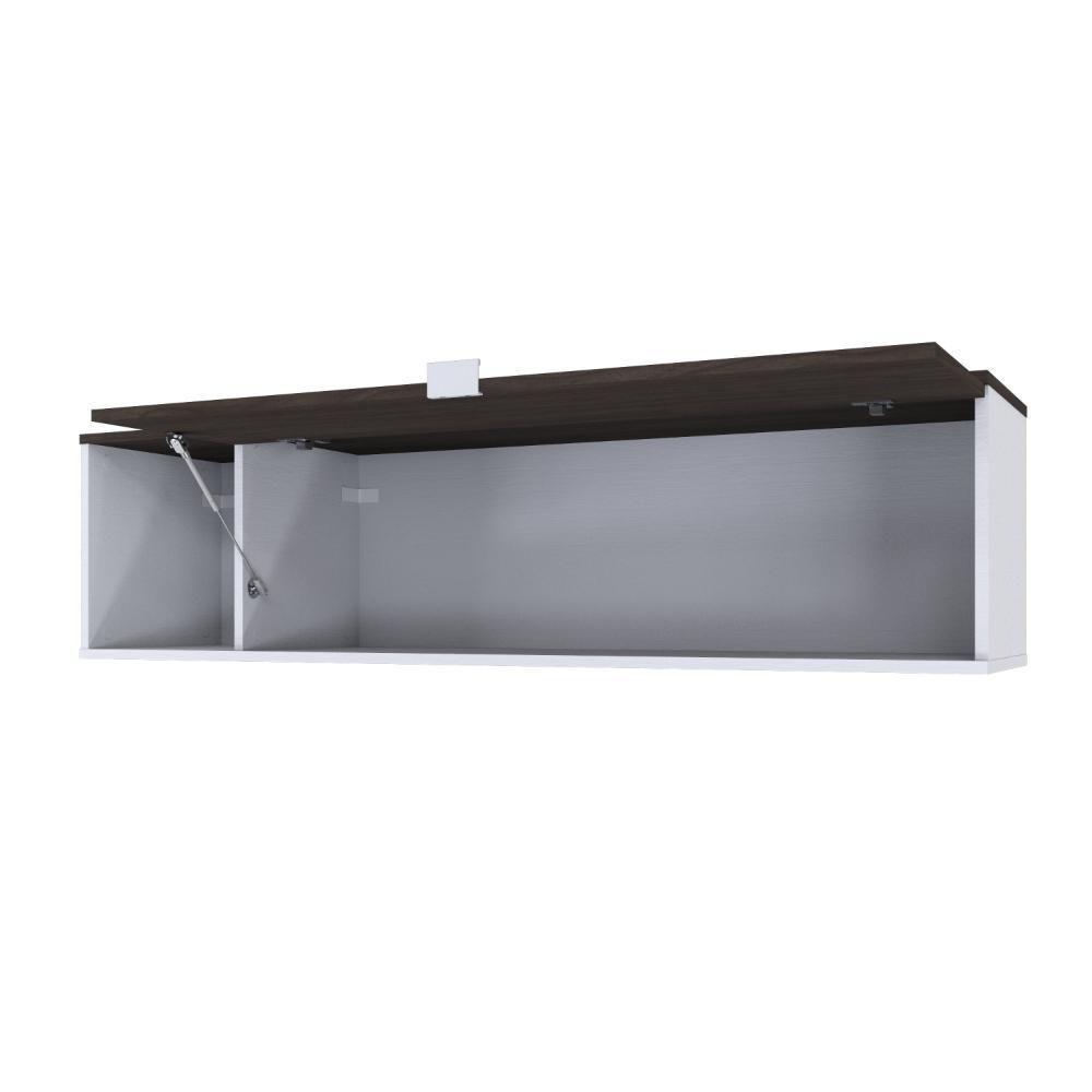 Armário Aéreo Com nicho E Porta Basculante 35x135x35cm Wlnp135 Com terracota - 5