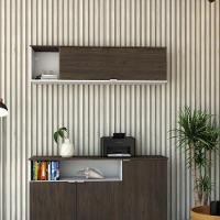 Armário Aéreo Com nicho E Porta Basculante 35x135x35cm Wlnp135 Com terracota