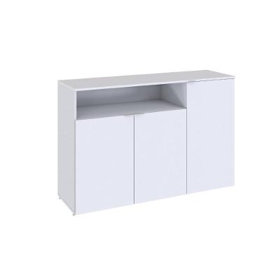 Armário Aparador Com 03 Portas E Nicho 89,5x135x42cm Wlap135 Branco Tx