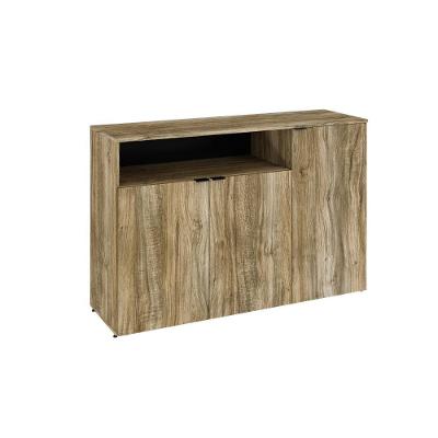 Armário Aparador Com 03 Portas E Nicho 89,5x135x42cm Wlap135 Carvalho - Preto