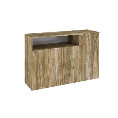 Armário Aparador Com 03 Portas E Nicho 89,5x135x42cm Wlap135 Carvalho - Branco