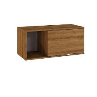 Armário Aéreo Com nicho E Porta Basculante 35x80x35cm Wlnp80 Lâmina Mel - Branco - 1