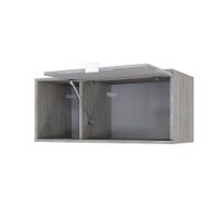 Armário Aéreo Com nicho E Porta Basculante 35x80x35cm Wlnp80 Snow - Branco - 5