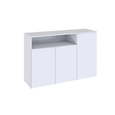 Armário Aparador Com 03 Portas E Nicho 89,5x135x42cm Wlap135 Branco Chess