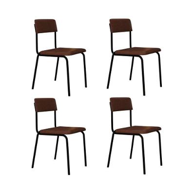Cadeira Fit Fixa C/4 Pes 475 X 505 X 810 Mm C/4 Un. Courino Whisky Courino Whisky
