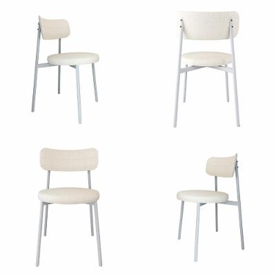 4 Unidades Cadeira Kyta Fixa C/4 Pés 50 X 44,7 X 83,8 Cm Pés Brancos. Corriente Palha Corriente Palha