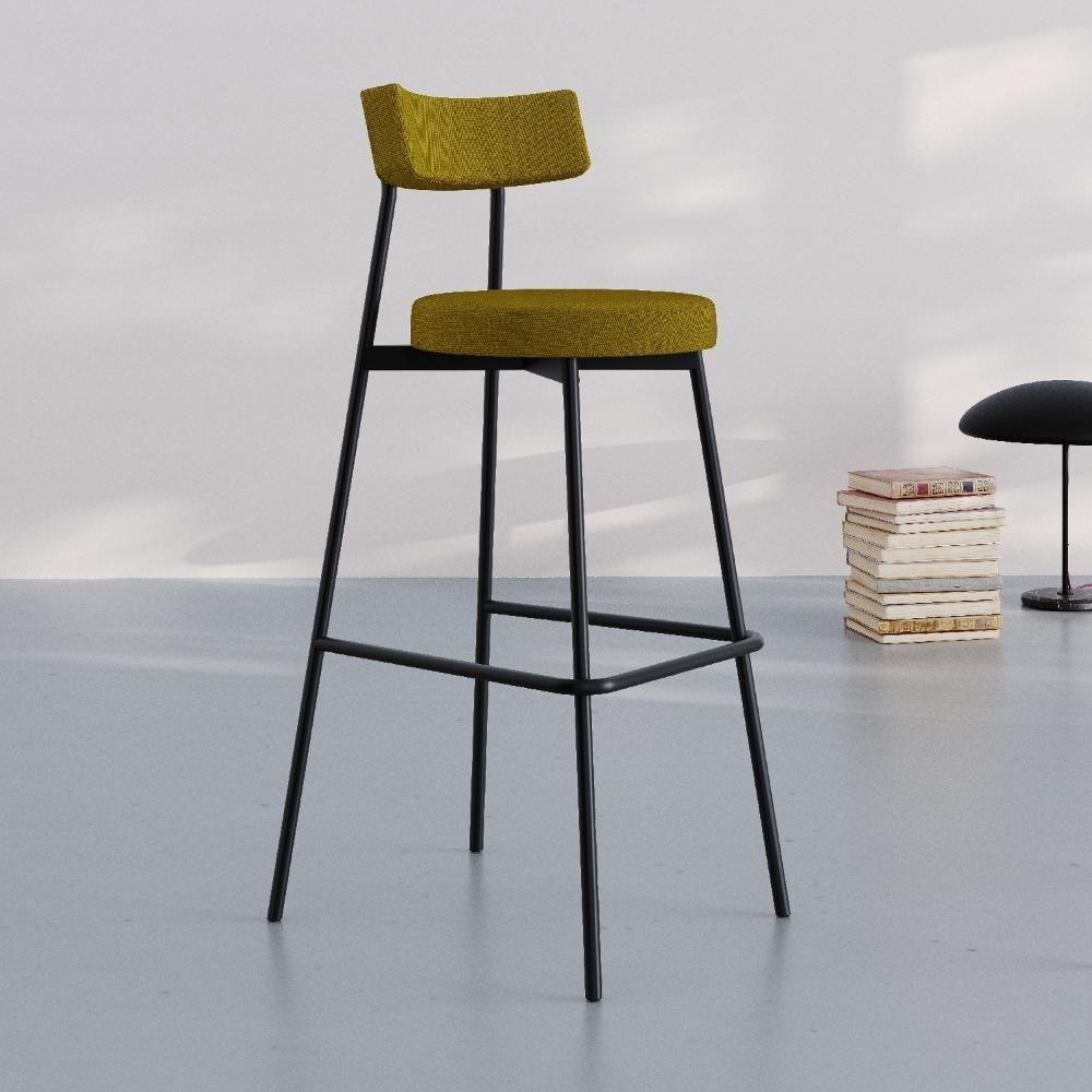 Banqueta Alta Stout Ae: 100 / Aa: 75cm C/04 Un. Bqst7510.4 Mostarda City Mostarda City - 2