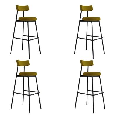 Banqueta Alta Stout Ae: 100 / Aa: 75cm C/04 Un. Bqst7510.4 Mostarda City Mostarda City
