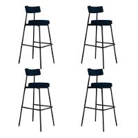 Banqueta Alta Stout Ae: 100 / Aa: 75cm C/04 Un. Bqst7510.4 Etnico Marinho Etnico Marinho - 1