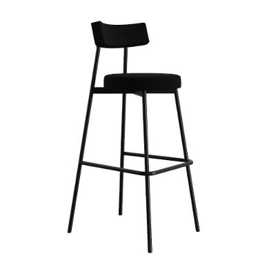 Banqueta Alta Stout Ae: 100 / Aa: 75cm Bqst7510 Preto Preto