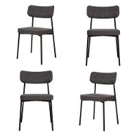 Cadeira Mynna Fixa C/4 Pes 525 X 470 X 790 Mm C/4 Un. Corriente Grafite Corriente Grafite - 1