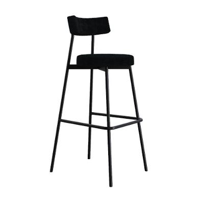 Banqueta Alta Stout Ae: 100 / Aa: 75cm Bqst7510 Boucle Cinza Grafite Boucle Cinza Grafite