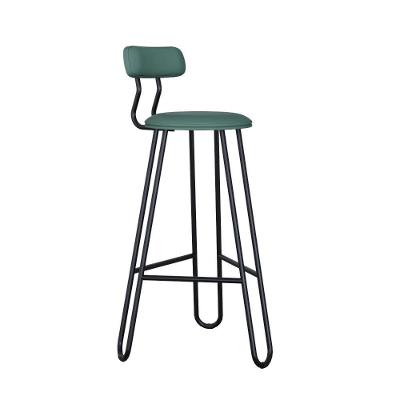 Conjunto 2 Banquetas Alta Ginger Courino Urano Verde Sálvia