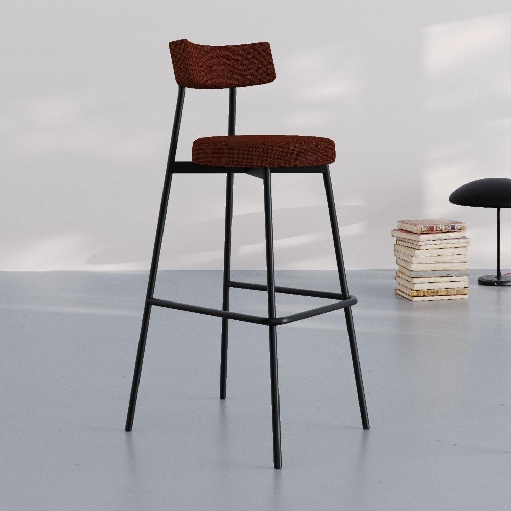 Banqueta Alta Stout Ae: 100 / Aa: 75cm C/04 Un. Bqst7510.4 Etnico Castanho Etnico Castanho - 2