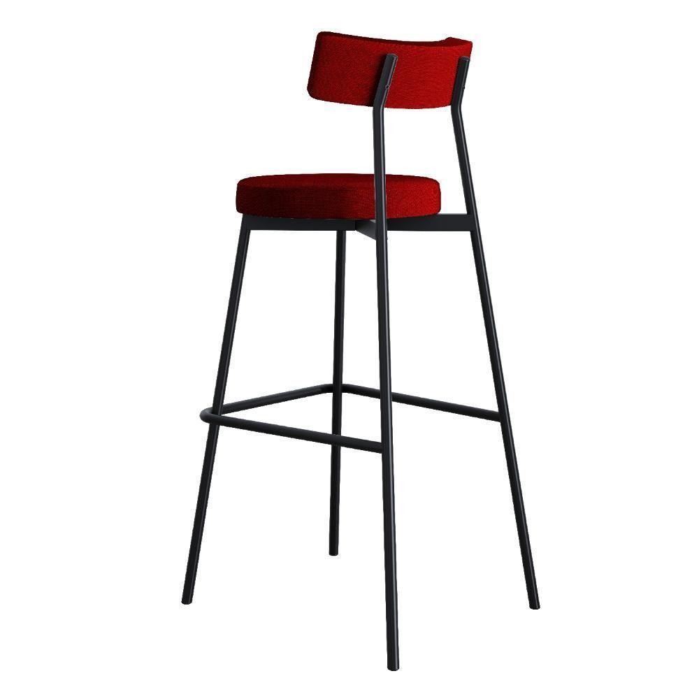 Banqueta Alta Stout Ae: 100 / Aa: 75cm C/02 Un. Bqst7510.2 Vermelho Vinho City Vermelho Vinho City - 4