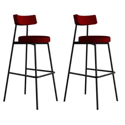 Banqueta Alta Stout Ae: 100 / Aa: 75cm C/02 Un. Bqst7510.2 Vermelho Vinho City Vermelho Vinho City