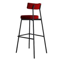 Banqueta Alta Stout Ae: 100 / Aa: 75cm C/02 Un. Bqst7510.2 Vermelho Vinho City Vermelho Vinho City