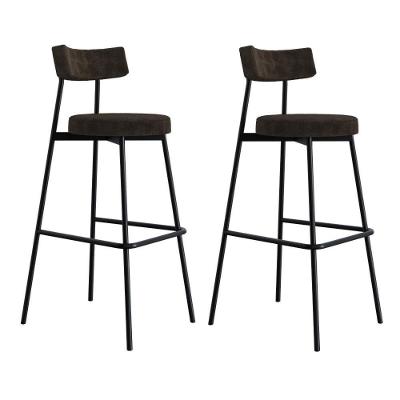 Banqueta Alta Stout Ae: 100 / Aa: 75cm C/02 Un. Bqst7510.2 Boucle Marrom Castor Boucle Marrom Castor