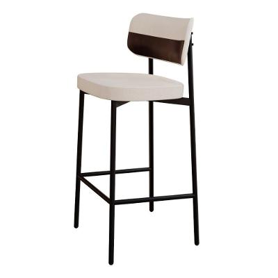 Banqueta Alloa Fixa C/4 Pés 50 X 44,7 X 103,5 Mm C/1 Un. Corriente Palha/courino Café Corriente Palha/courino Café