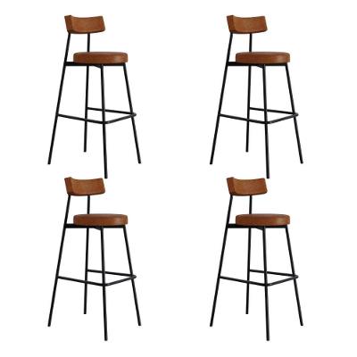 Banqueta Alta Stout Ae: 100 / Aa: 75cm C/04 Un. Bqst7510.4 Courino Caramelo Courino Caramelo