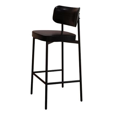 Banqueta Alloa Fixa C/4 Pés 50 X 44,7 X 103,5 Mm C/1 Un. Courino Preto Courino Preto