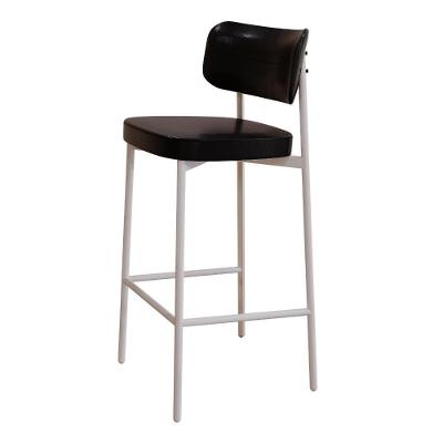 Banqueta Alloa Fixa C/4 Pés 50 X 44,7 X 103,5 Mm C/1 Un. Courino Preto Courino Preto