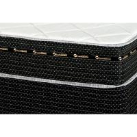 Cama Box Baú Casal: Colchão Molas Bonnel Luckspuma Eagle New + Base CRC Suede Black(138x188) - 2