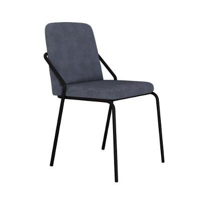 Cadeira Bloom Fixa C-4 Pes S-braco 490x580x850 Mm Com 1 Un Boucle Nuvem Boucle Nuvem