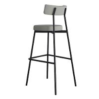 Banqueta Alta Stout Ae: 100 / Aa: 75cm Bqst7510 Courino Venus Cinza Cn.venus Cinza