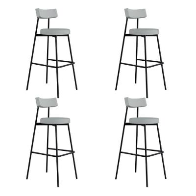 Banqueta Alta Stout Ae: 100 / Aa: 75cm C/04 Un. Bqst7510.4 Courino Saturno Off White Cn.saturno Off White