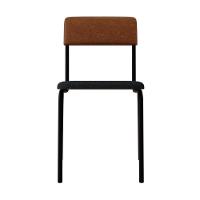 Cadeira Fit Fixa C/4 Pes 475 X 505 X 810 Mm C/3 Un. Crt.cinza/courino Caramelo Crt Cinza/courino Caramelo