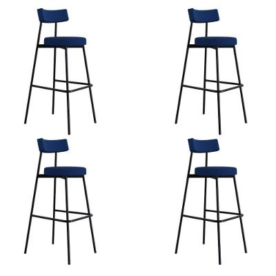 Banqueta Alta Stout Ae: 100 / Aa: 75cm C/04 Un. Bqst7510.4 Azul Jeans City Azul Jeans City