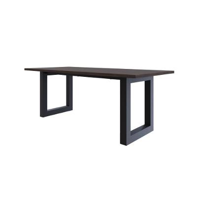 Mesa De Jantar Bronx R 200x90x77cm Brmj9200r Terracota - Est.preta Terracota/est.preta