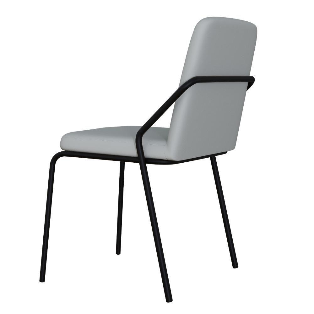 Cadeira Bloom Fixa C-4 Pes S-braco 490x580x850 Mm Com 1 Un Courino Saturno Off White Courino Saturno Off White - 4