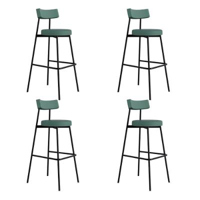 Banqueta Alta Stout Ae: 100 / Aa: 75cm C/04 Un. Bqst7510.4 Courino Urano Verde Sálvia Cn.urano Verde Sálvia