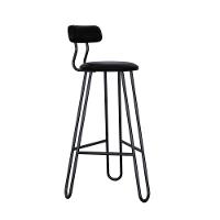 Conjunto 2 Banquetas Alta Ginger Courino Preto - 1