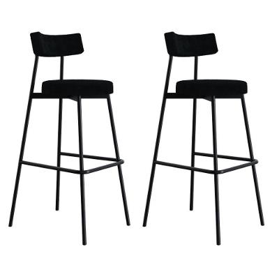 Banqueta Alta Stout Ae: 100 / Aa: 75cm C/02 Un. Bqst7510.2 Boucle Cinza Grafite Boucle Cinza Grafite