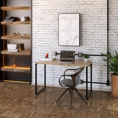 Mesa Kuadra Office 120x60x75cm Carvalho Preta