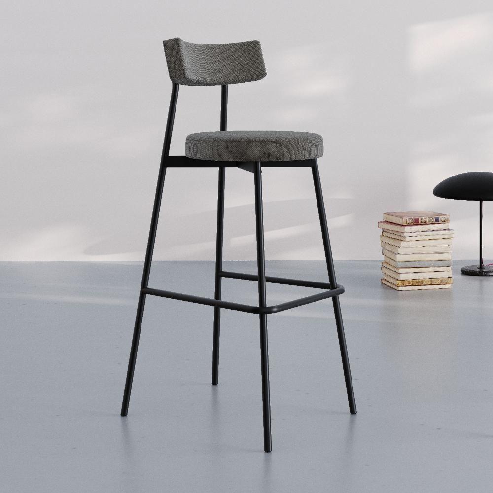 Banqueta Alta Stout Ae: 100 / Aa: 75cm C/02 Un. Bqst7510.2 Fendi Cinza City Fendi Cinza City - 2